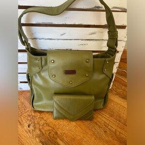 BNWOT adorable Matt and Nat army green bundle including purse & matching wallet